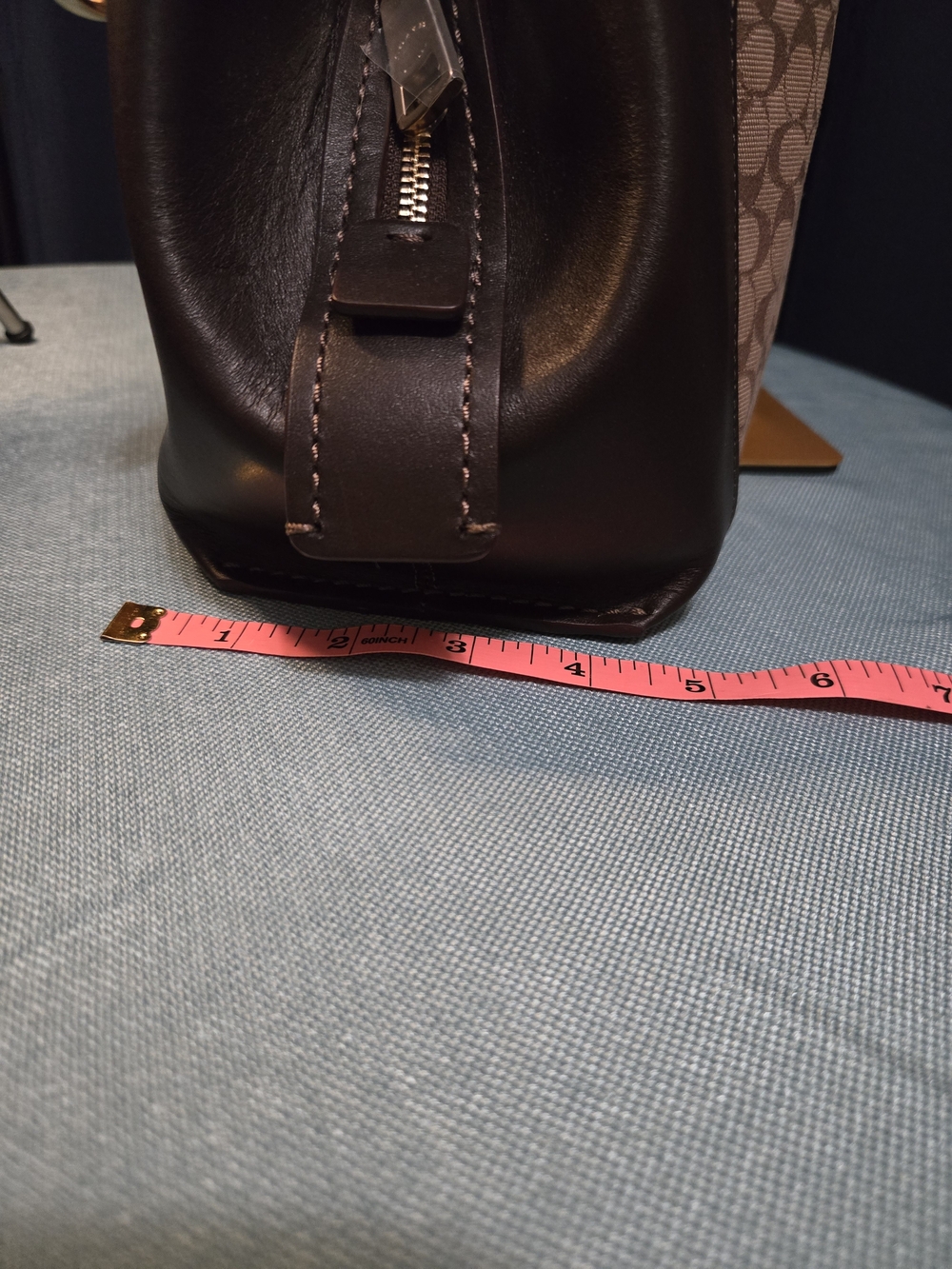 NWT Coach Dalton Tan Signature/Dark Chocolate Leather Shoulder Bag - Picture 14 of 16